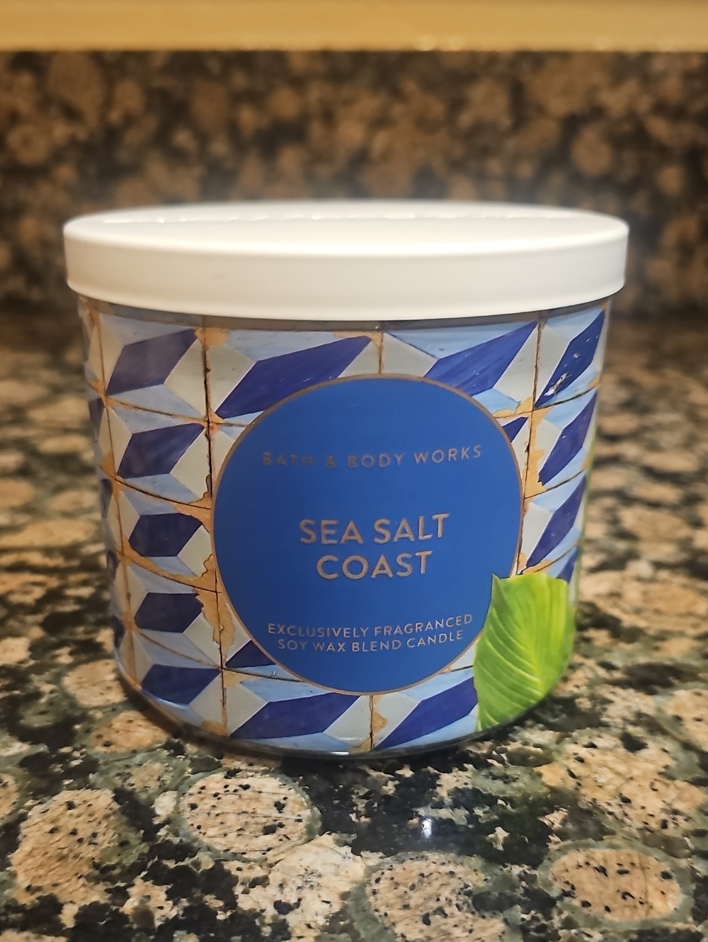 Bath & Body Works Sea Salt Coast Scented 3 Wick Candle
